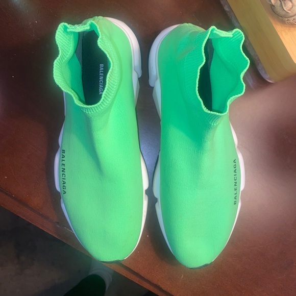 Balenciaga Speed Trainer Sock Sneakers Lime Green Men Size 8 women 9.5 EU 41 main image 8